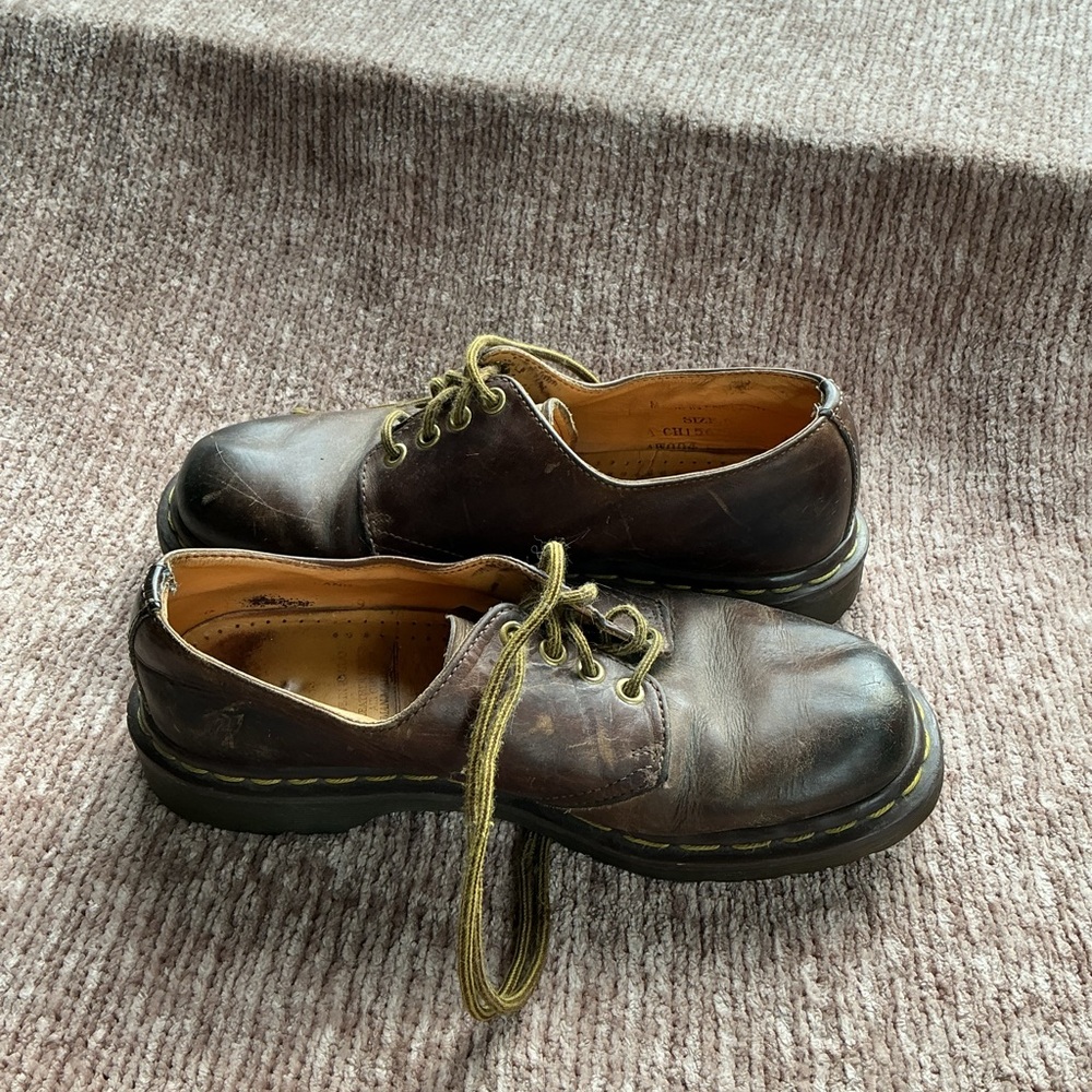 Dr Martens 1561 Brown Leather Oxford Shoes - Made in England - size 6 - Picture 7 of 9